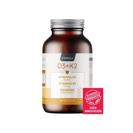 Vitamina D3+K2 Fórmula 60 cápsulas